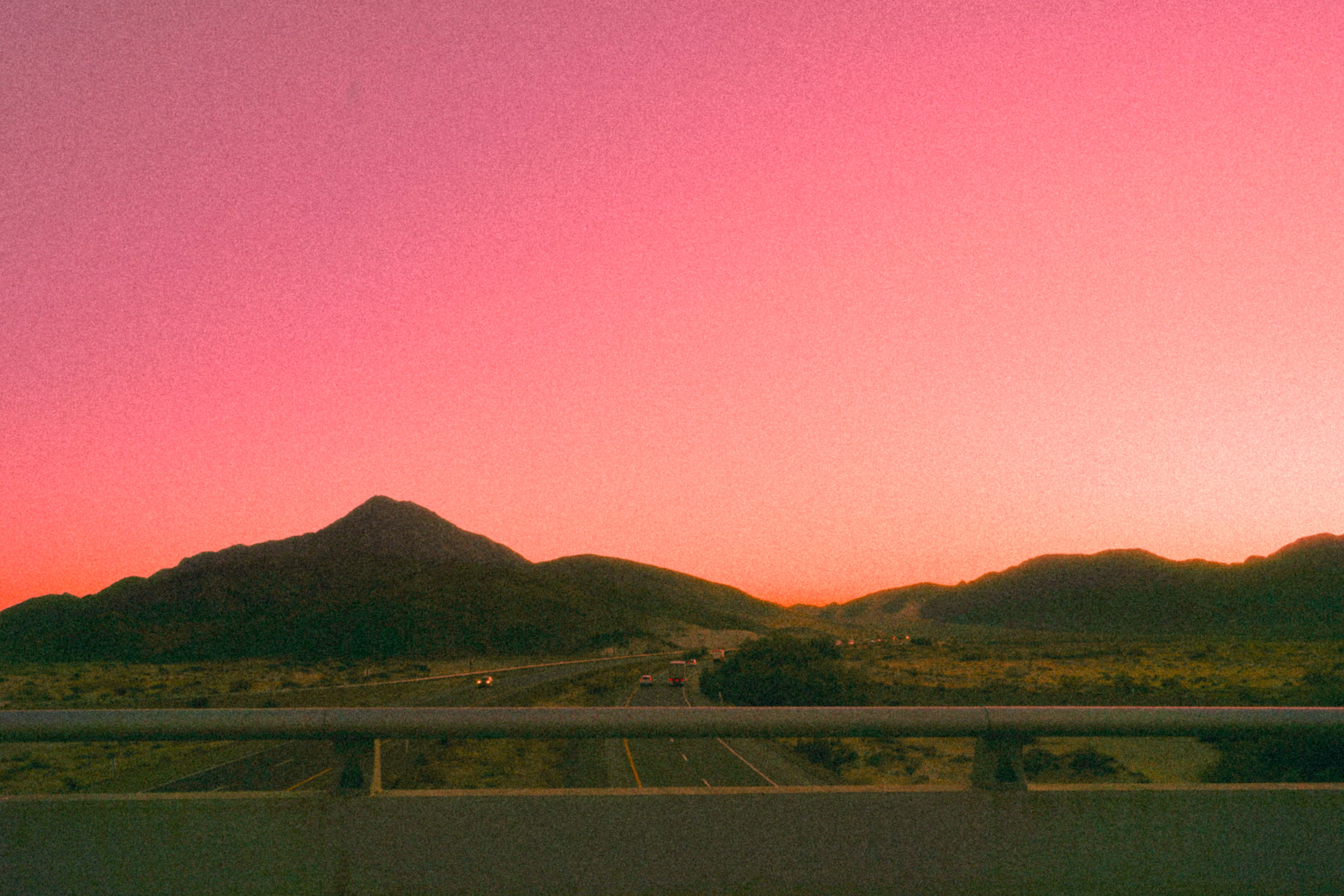 Sunset on the Highway | Baker, CA | Sept. 2019